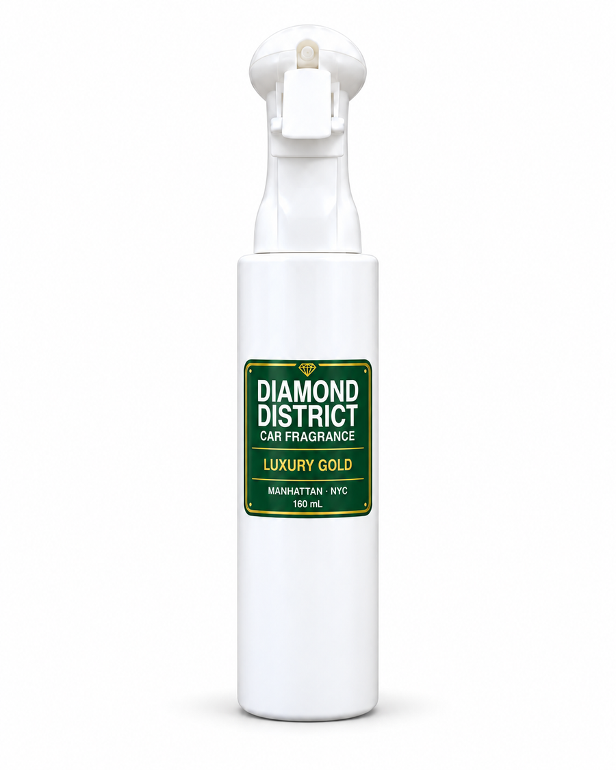 Diamond District Luxury Gold, atomizador blanco de 160 ml